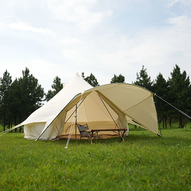 Wasserdichtes Camping -Baumwoll -Leinwand Glockenzelt
